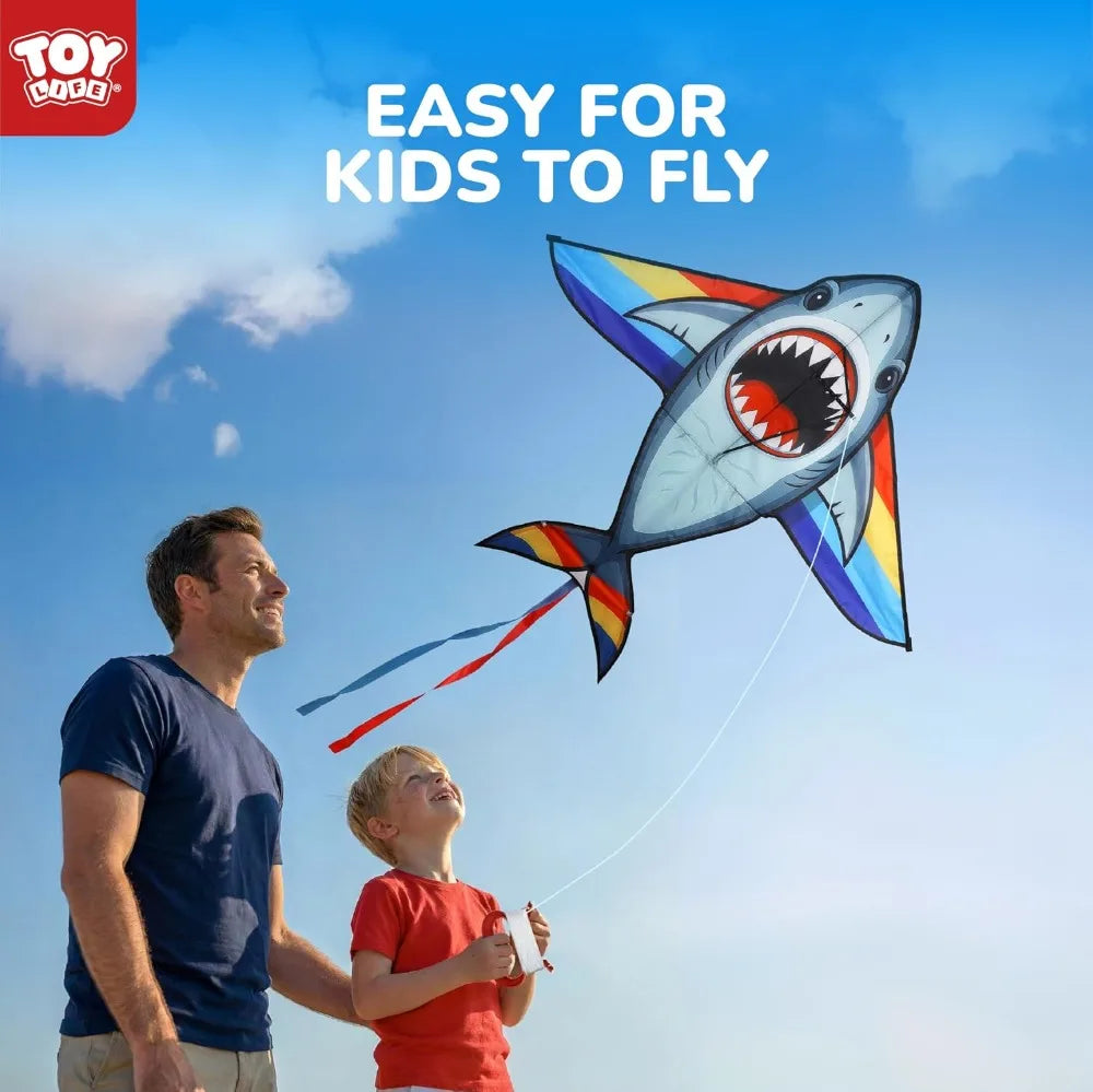 Kite | Shark Kite | 55.9 In Wingspan, 328.1 Ft String | One Size