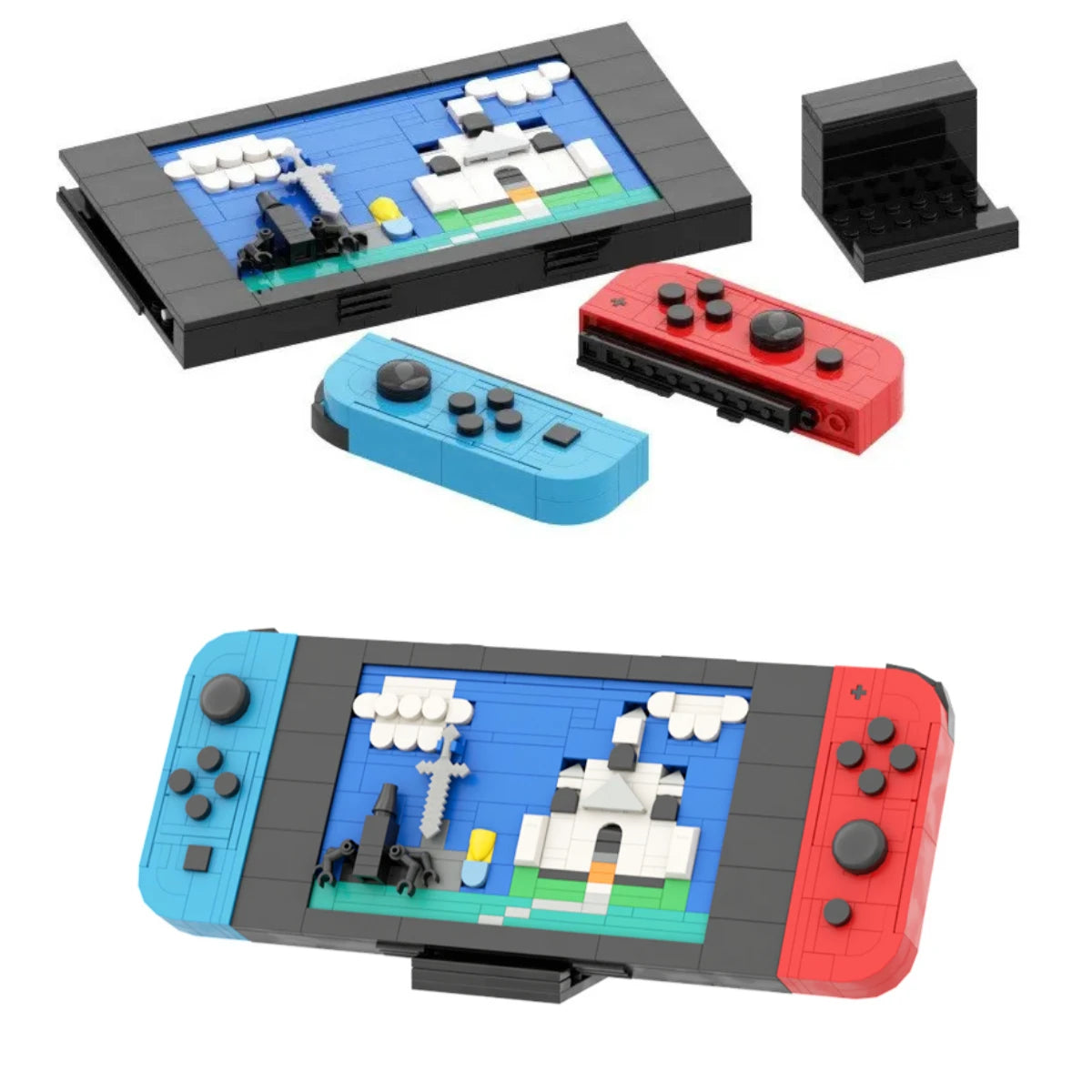 Building Block Set | Retro Handheld Console | 451 Pieces