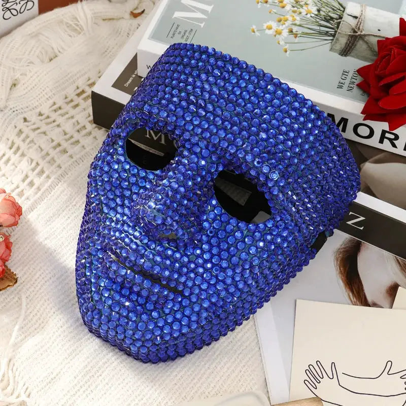 Dancer Mask DIY Rhinestone High-End Party Carnival Festival Prop, Suitable for Men and Women Dance Parties - ToylandEU