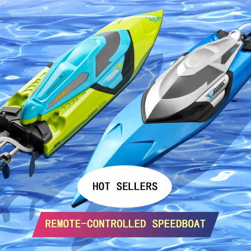 New RC Boat 2.4 Ghz Carbon Brush Motor High Speed Racing Speedboat - ToylandEU