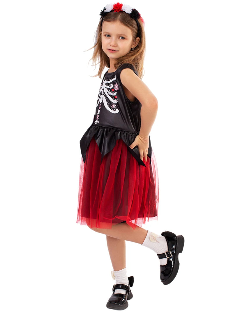 Enchanting Day of the Dead Fairy Costume - Halloween & Cosplay Delight