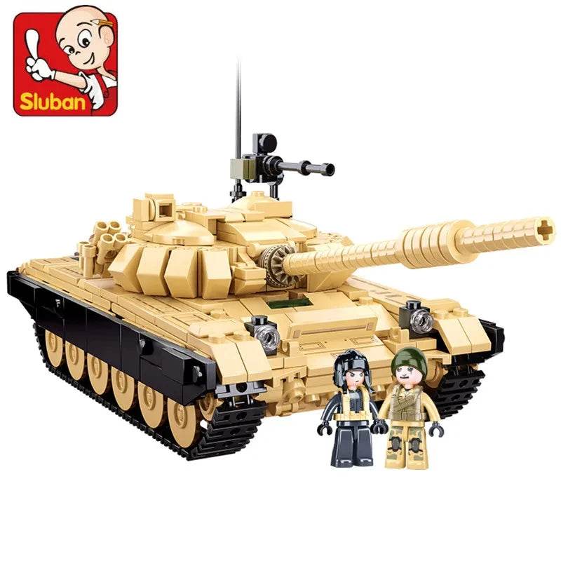 Military Series Building Blocks WW2 Heavy Battle Tank Set - ToylandEU