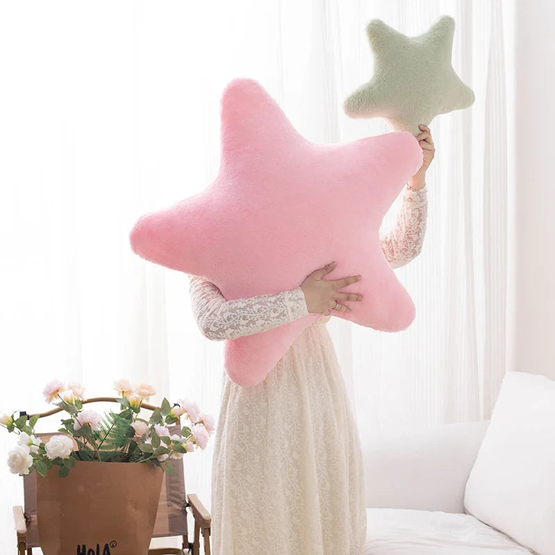Star Shaped Pillow | Plush Material | PP Cotton Filling | Kid Room Decor