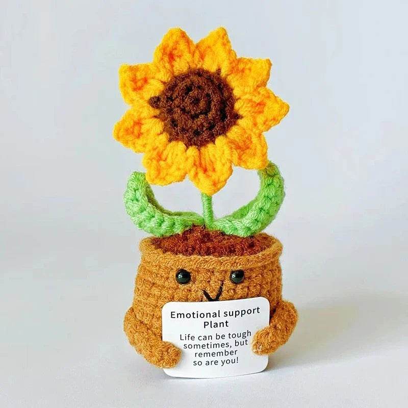 Positive Energy Crochet Sunflower Doll Cacti Mini Gift - ToylandEU