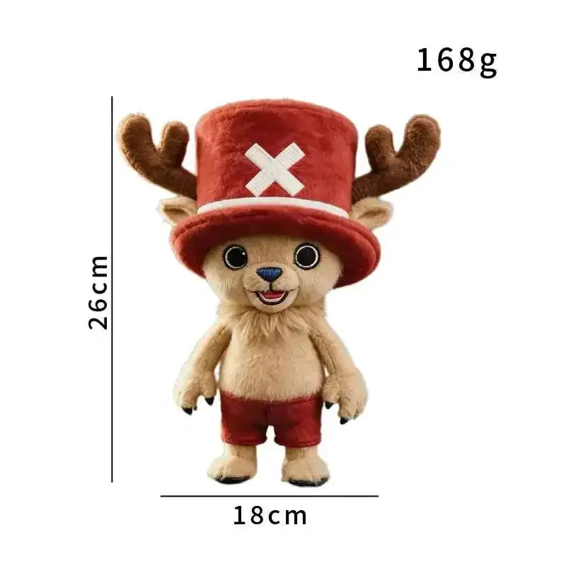 Bandai Anime One Piece Tony Chopper Plush Doll Cute Ship Doctor Deer with Pink Hat Anime Peripherals Toy Birthday Christmas Gift - ToylandEU