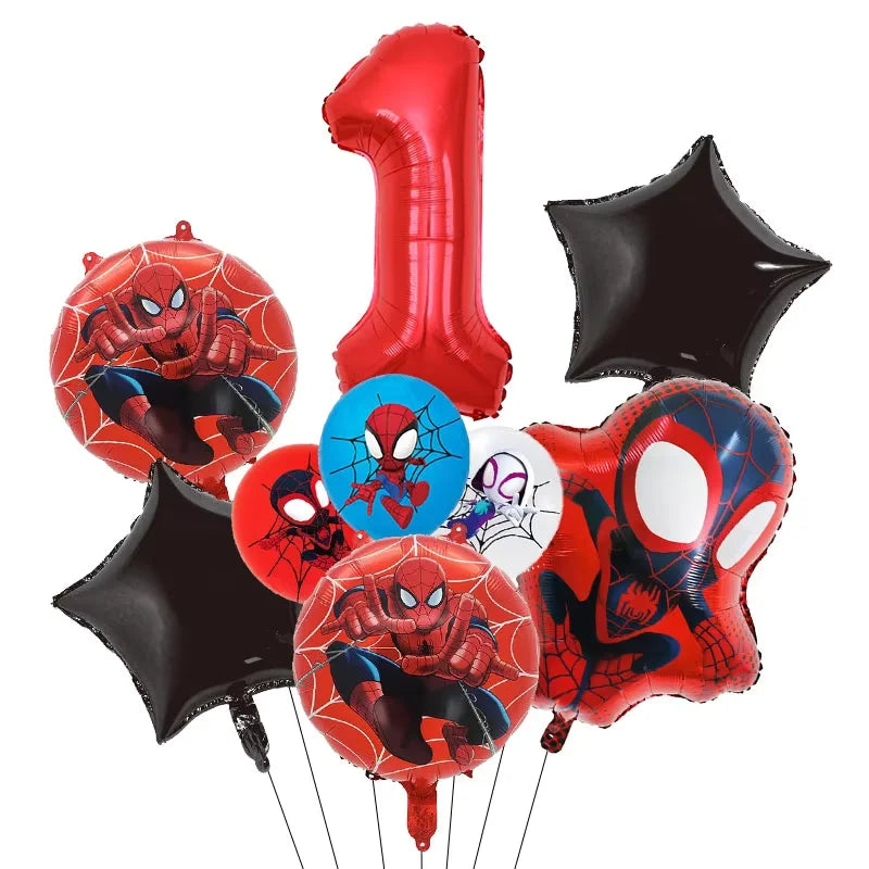 Party Decor Kit | Spidey Theme | Birthday | Plates Cups Tablecloth Banner