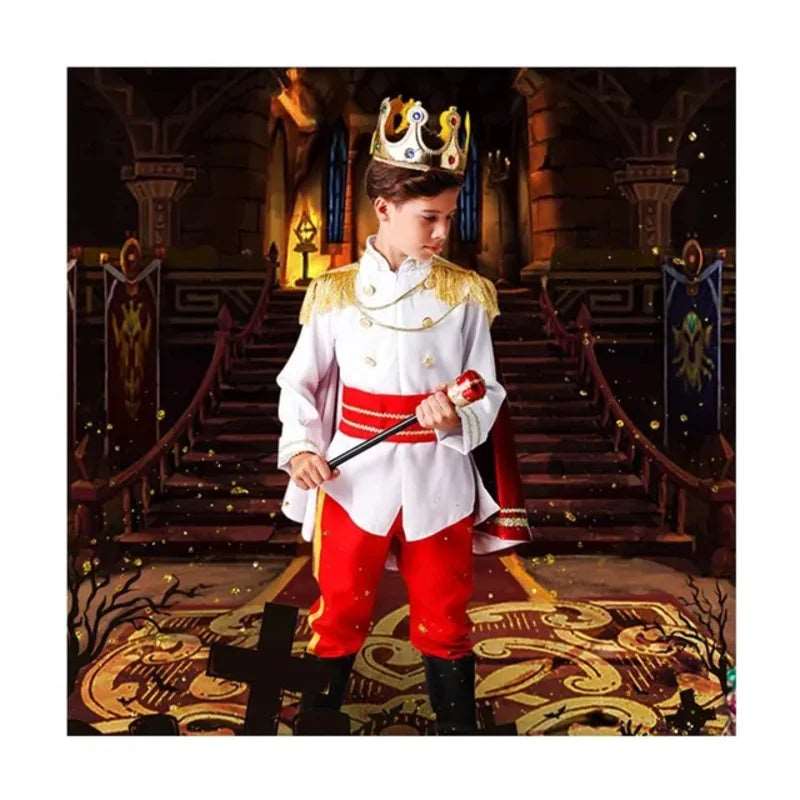 Children's Enchanted Prince Costume for Halloween Dress-Up - Royal Fantasy Outfit