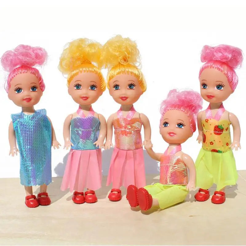 Charming Mini Pocket Princess Dolls Set - Perfect Gift for Ages 2-3