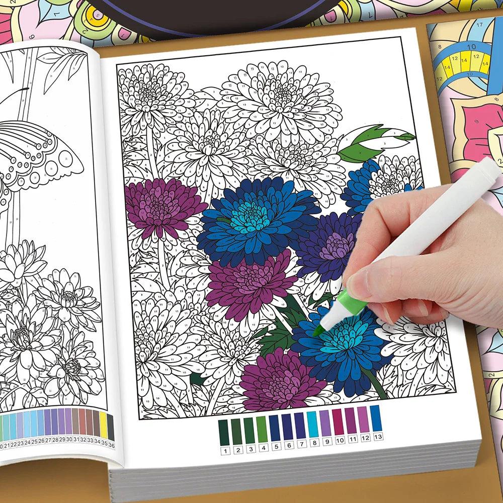 Color By Number Book | 32 Themes | Toylandeu™