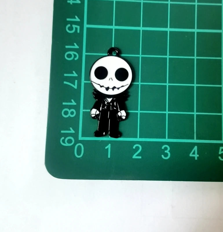 Halloween Pendant Charms | Metal | Keychain DIY | 10 Pieces