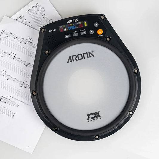 Aroma 8 Inch Electronic Drum Pad With Metronome Rechargeable