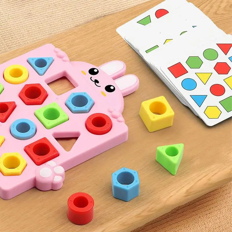 Montessori Shape & Color Matching Game for Toddlers Aged 3+