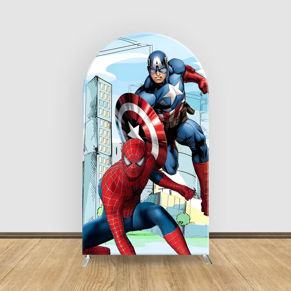 Backdrop | Marvel Avengers Theme | Custom Name | 7x5ft