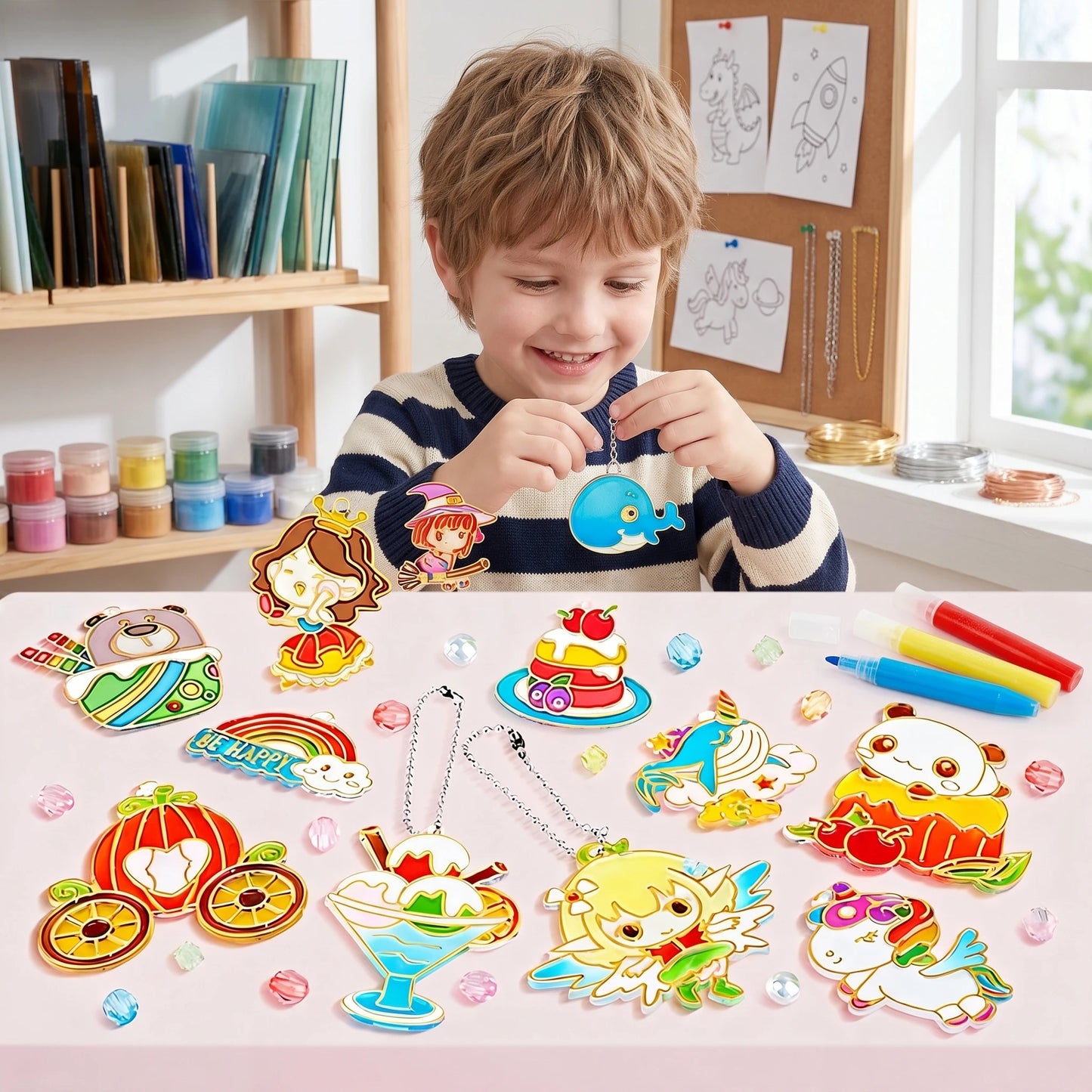DIY Crystal Gel Painting Kit | Educational Kit | Animals And Nature | No Baking