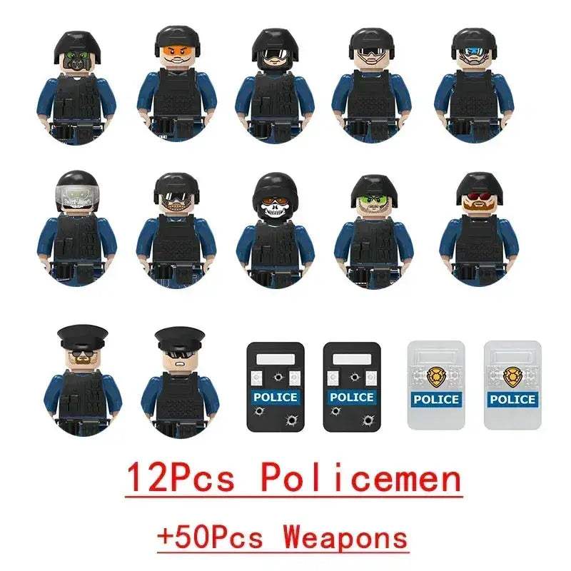 Lego Compatible Military Building Blocks Set With Weapons - ToylandEU