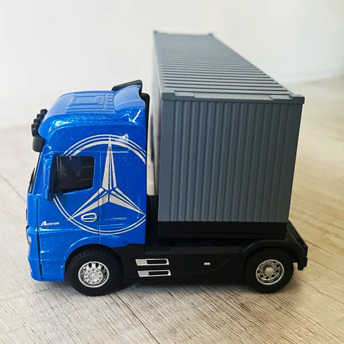 Large 1:50 Diecast Alloy Truck Model with Container Simulation and Sound-Light Features AliExpress Toyland EU