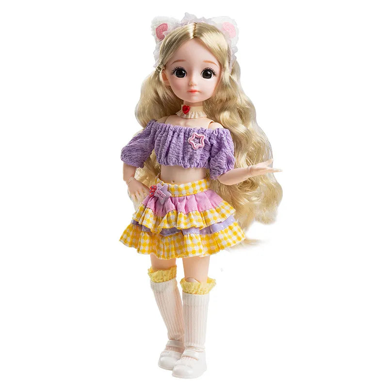 Kawaii 30cm BJD Doll with Princess Clothes and Accessories ToylandEU.com Toyland EU