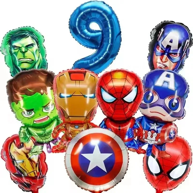 Spidey Tableware Kit | Plates And Cups | Latex Balloons | Birthday Backdrop