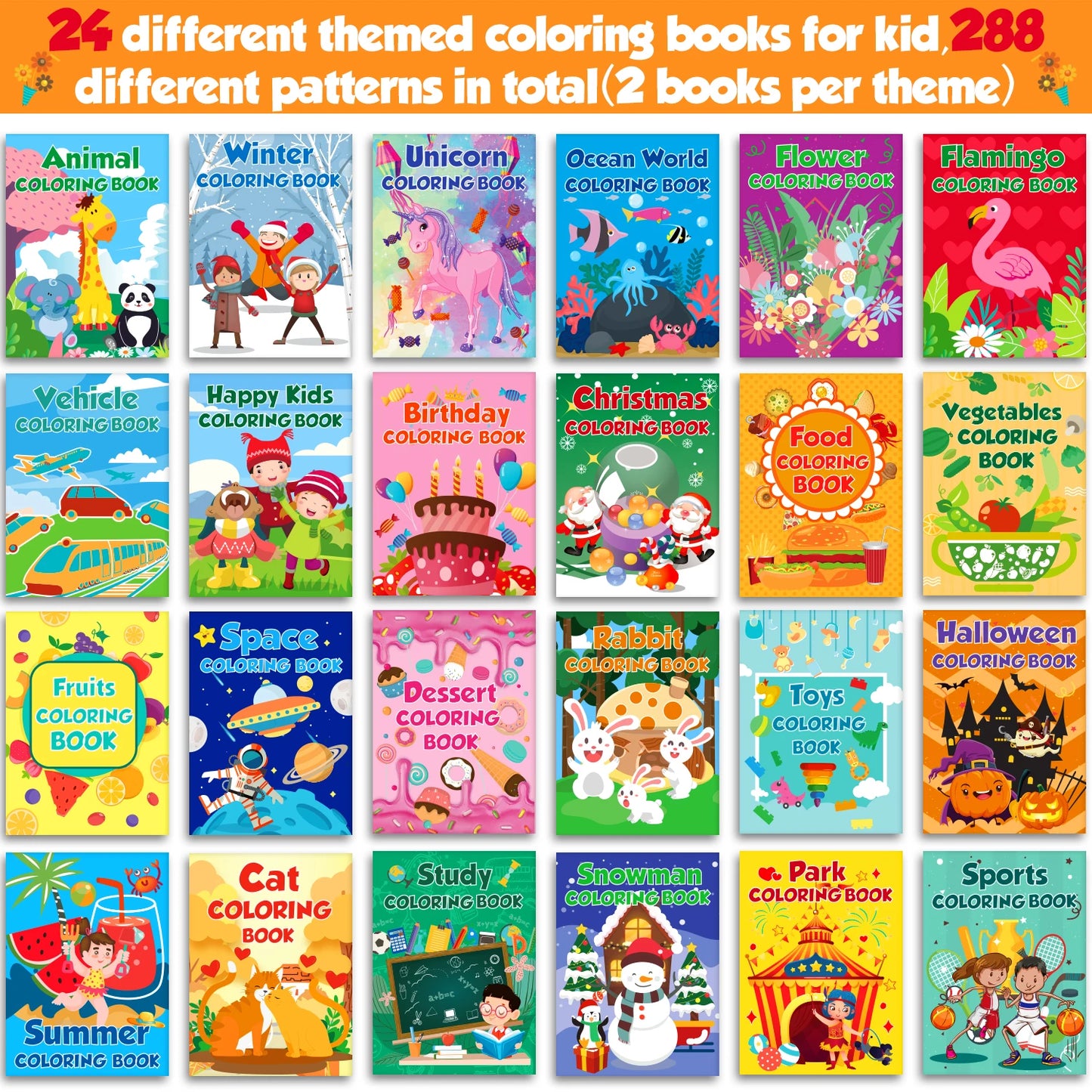 Premium Bulk Mini Coloring Books For Kids Ages 2-12