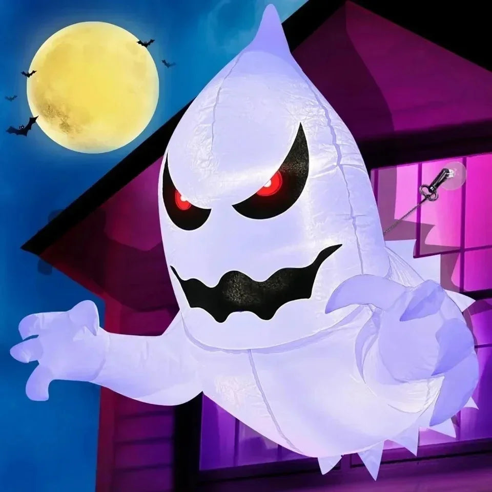 Inflatable Ghost | 1.4 Meter Tall | Outdoor Decor | Halloween Yard Prop