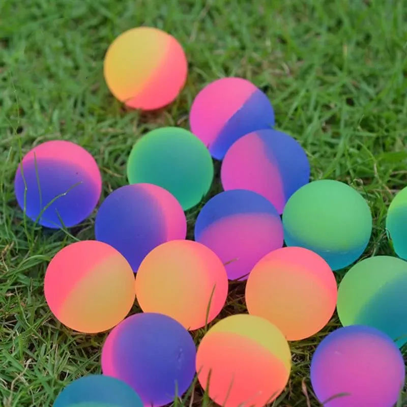 Children's Education Bouncy Ball Set (10Pcs, Mixed Color, 25MM) - ToylandEU