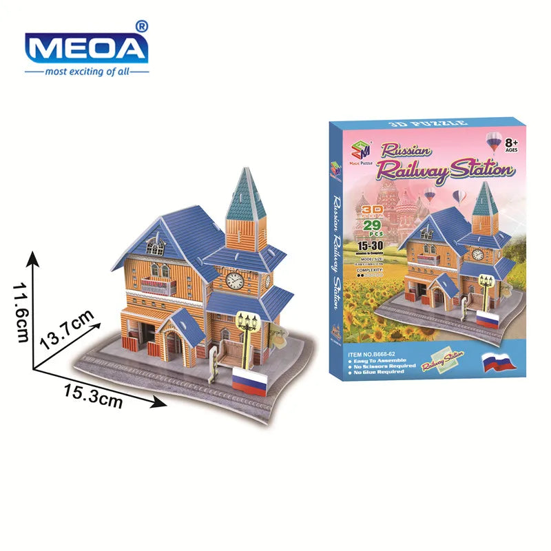 3D Puzzle | World Famous Architecture Buildings | 40 Styles Collection | Ages 6+