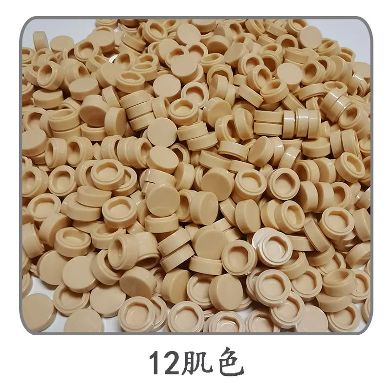 Small Particle Bricks | 1x1 Round Tiles | Compatible With Lego | MOC Builders