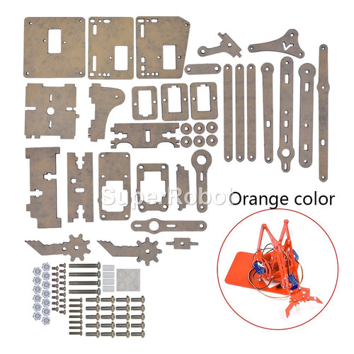 DIY 4-Degree-of-Freedom Acrylic Robot Arm Kit ToylandEU.com Toyland EU