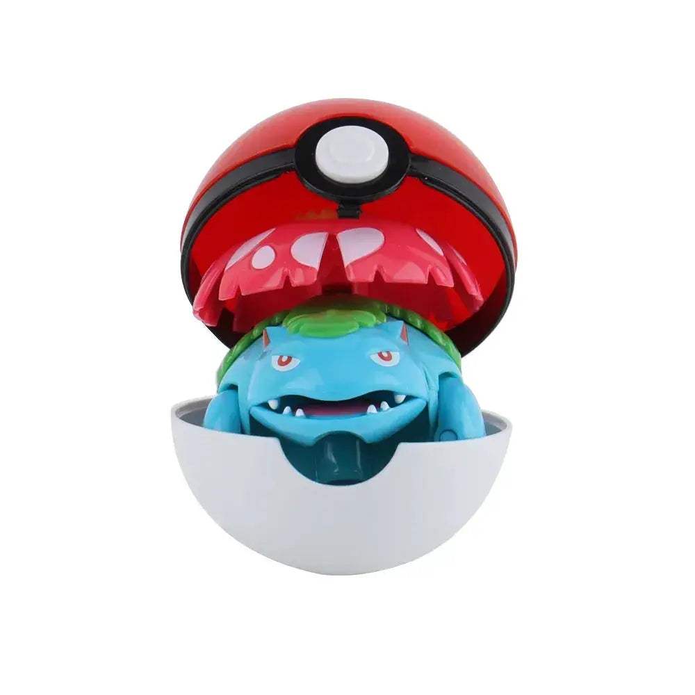 Pokemon Pokeball Anime Figures Toys, Pikachu Gengar Dragonite Snorlax Lapras Pocket Pokeball Toys - CLOUDANIMESTUDIO
