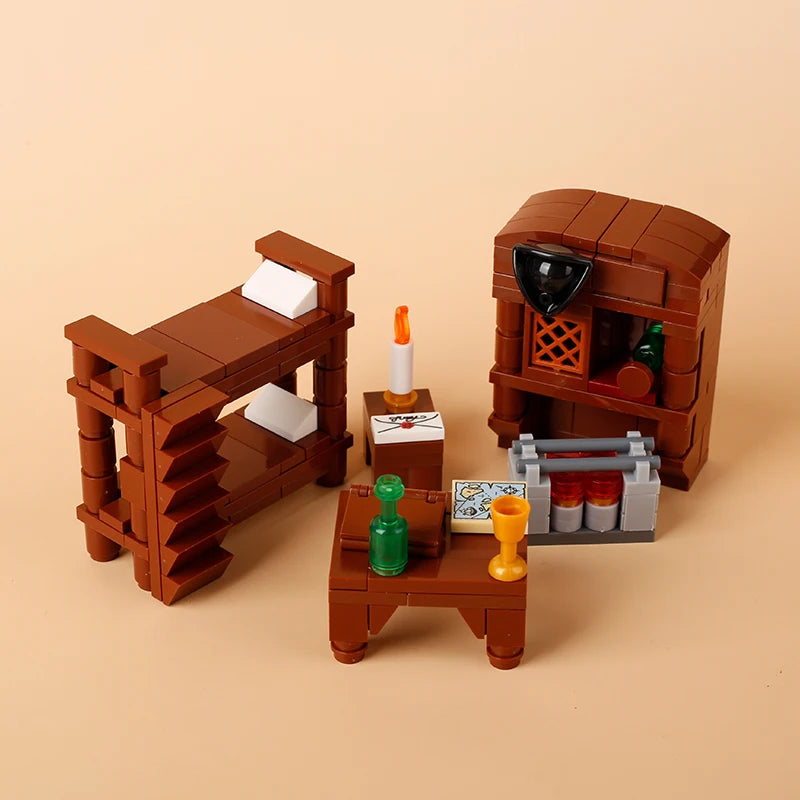 Building Blocks | Compatible With Lego | Medieval Furniture Set | For Kids