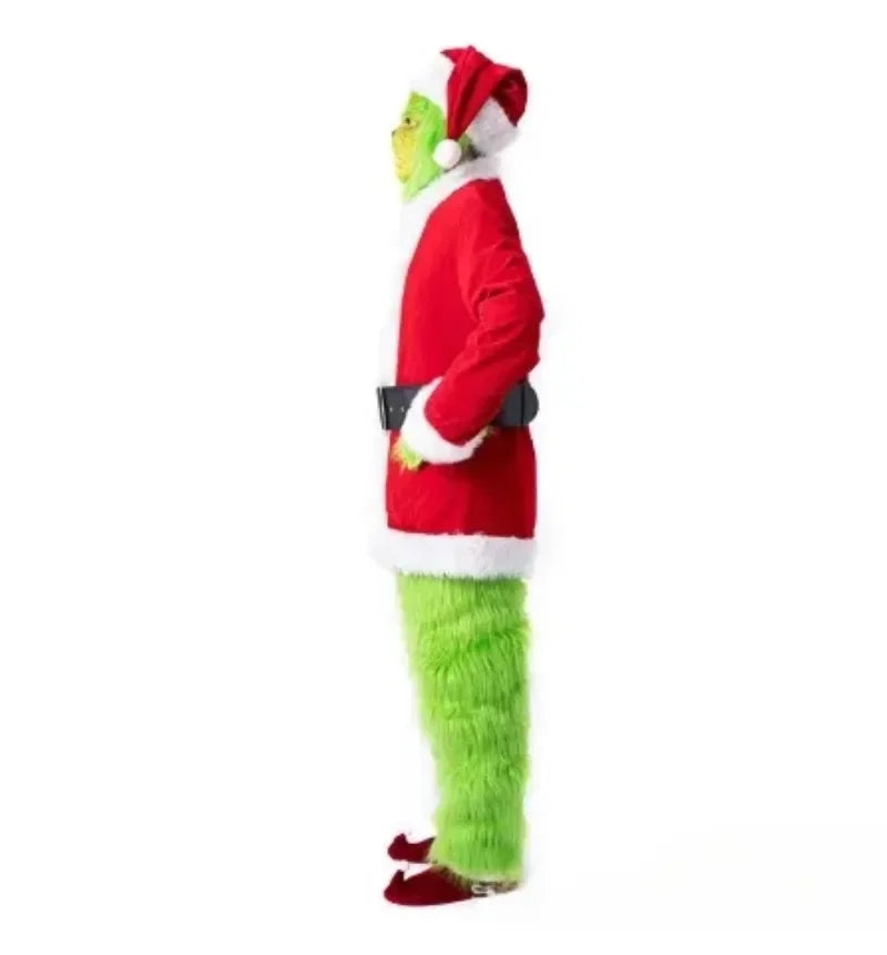 Green Monster Halloween Costume | Faux Leather | Adult Set With Mask