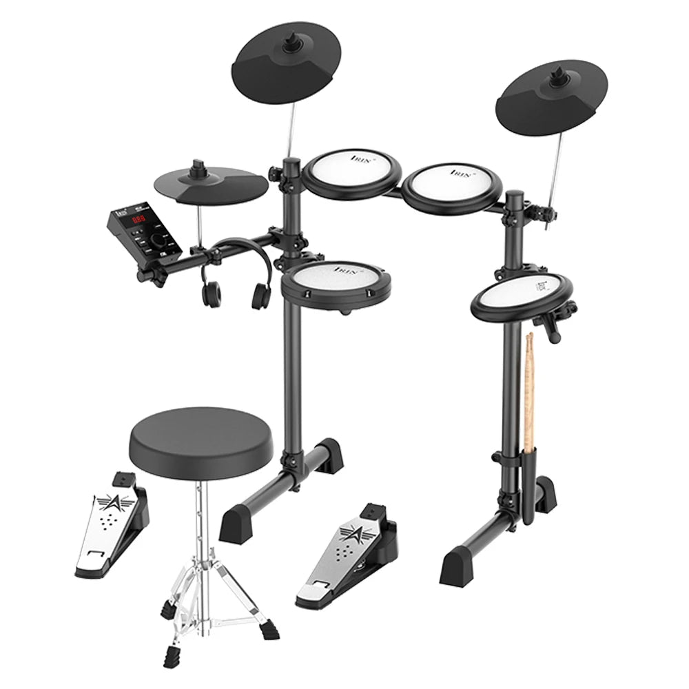 IRIN ND08 Pro Electronic Drum Kit Bluetooth MIDI Mesh Heads