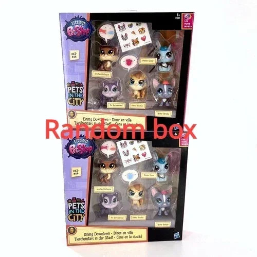 Littlest Petshop Playset | Mini Animal Figures | 2 Cm Size | Kids Toy