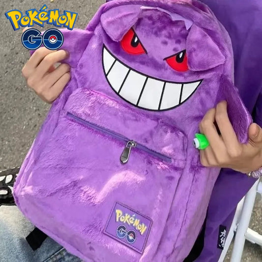 Kawaii Pokemon Backpack Cute Japanese Style Plush Bag Gengar Backpack - ToylandEU