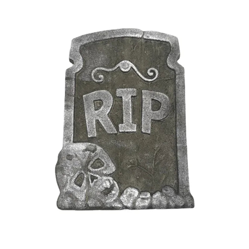 Halloween Tombstone Decor | 4 Piece Foam Set | Outdoor Yard Props | Home Party