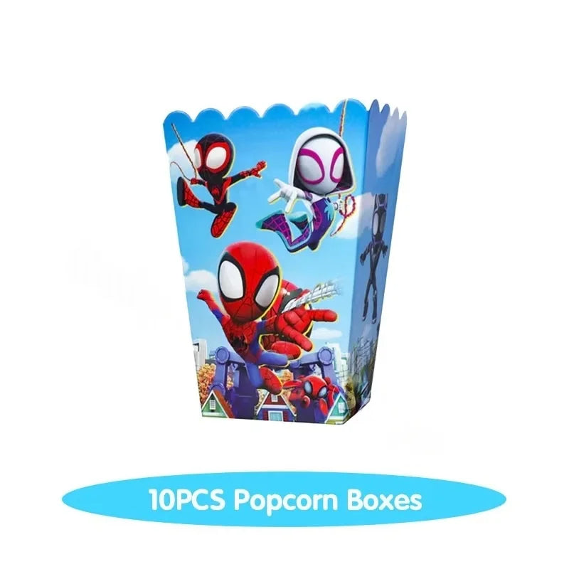 Spider Hero Tableware Kit | Birthday Party Supplies | Plates Cups Tablecloth