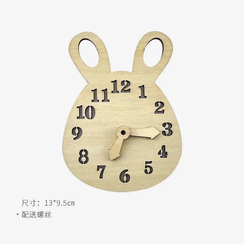 DIY Montessori Busy Board Wooden Toy Accessory Animal Hourglas Alarm Clock Mirror Educational Unlock Sensory Toy - ToylandEU