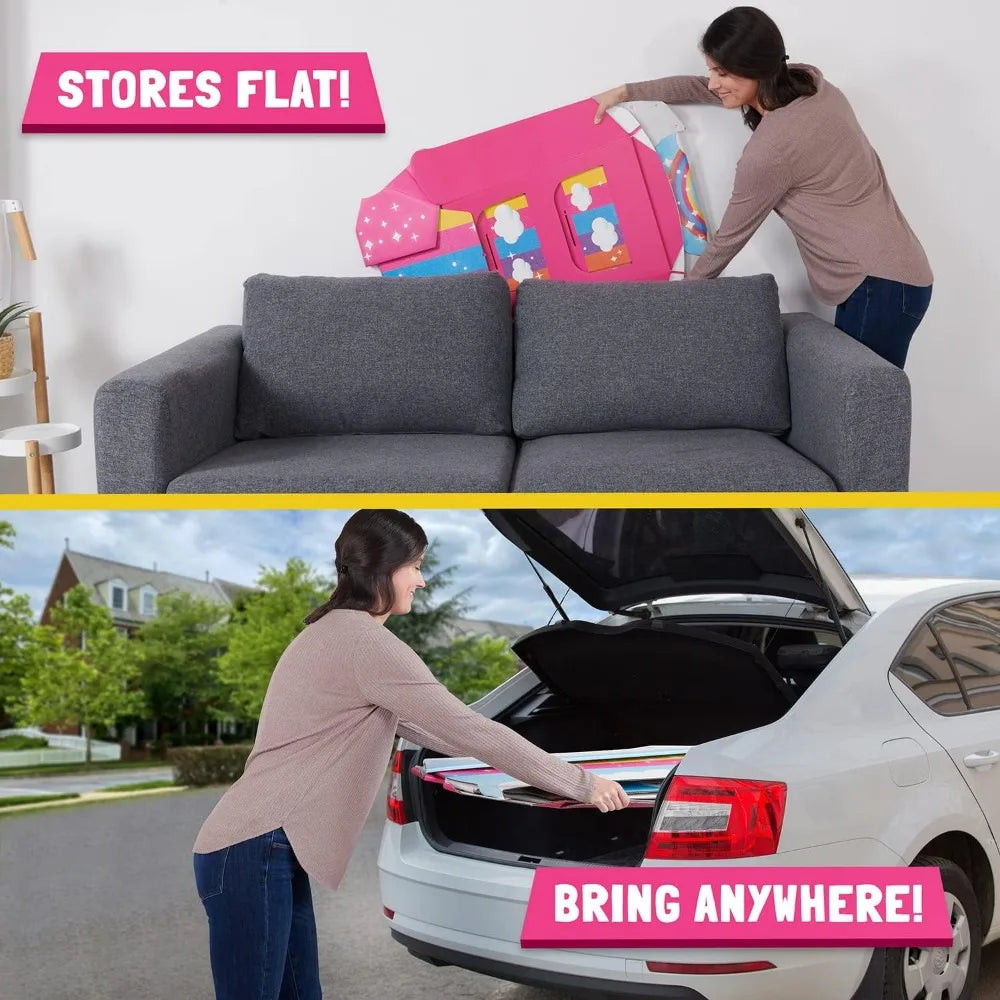 Indoor Cardboard Slide for Toddlers Durable Foldable Playground Toy