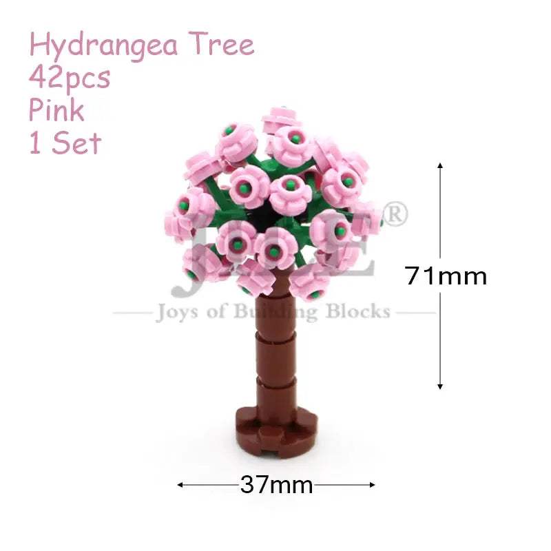 MOC Sakura Flower Stem Tree Building Blocks Set DIY Cherry Blossom Bricks Treehouse Model Decoration Toys 24866 19119 2417 2423 - ToylandEU
