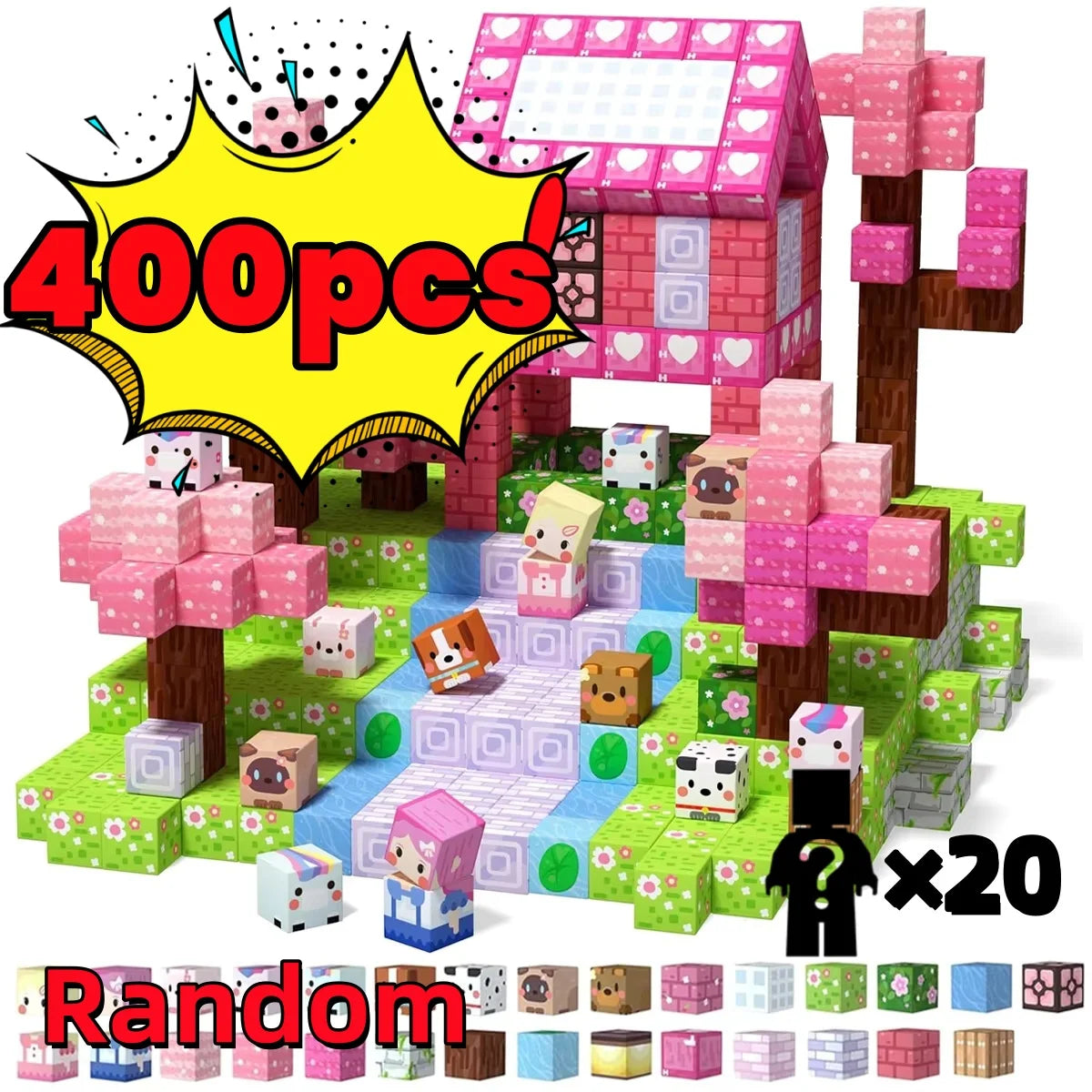 Magnetic Building Block Set | Block Size Micro and Large | ABS | 10-500 Pcs