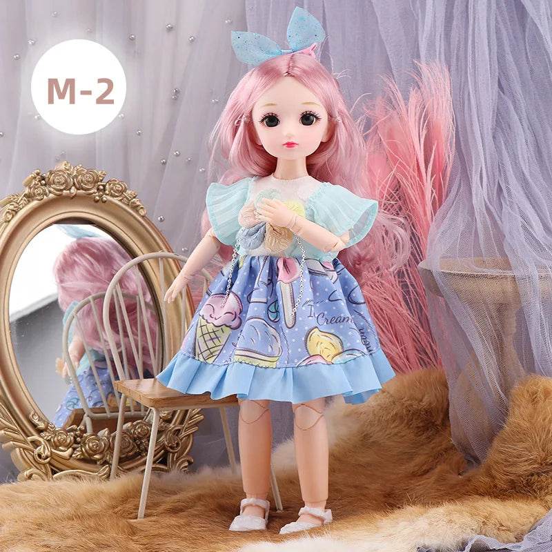 BJD Dolls For Girls 30 CM Anime Hinged Doll With Clothes - ToylandEU