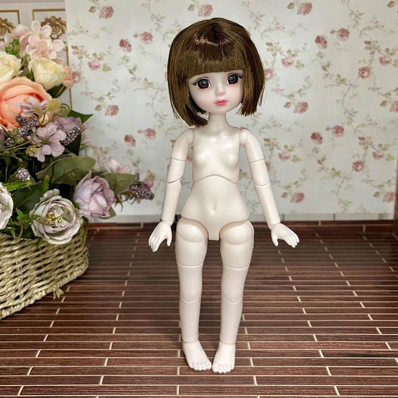 Dolls For Girls Ball Jointed Doll Toys Bjd 30cm Blue Eyes - ToylandEU