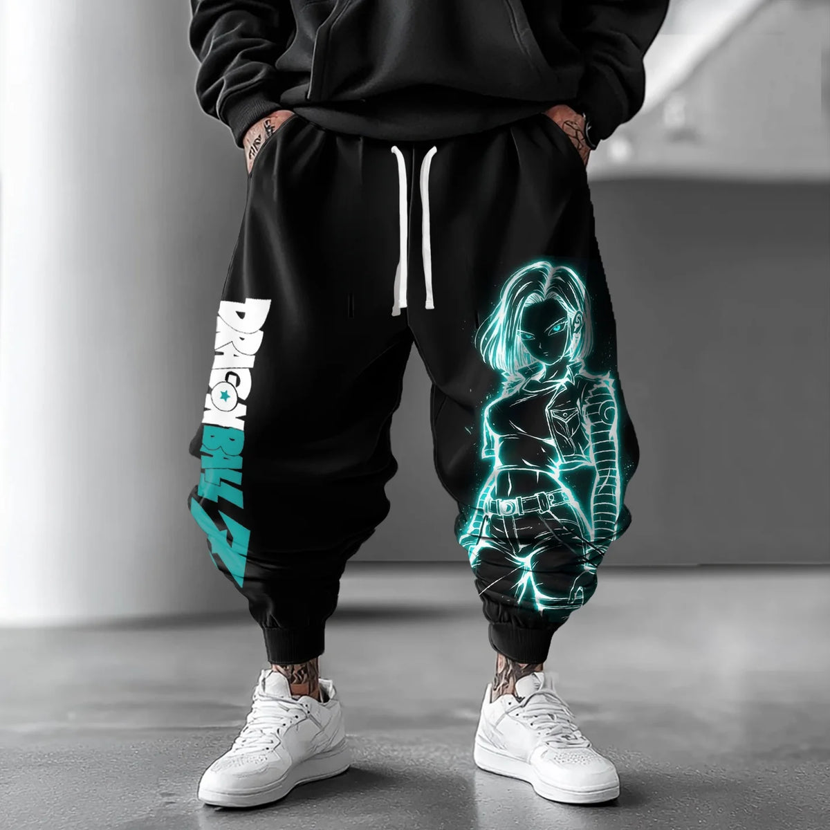 Dragon Ball Sweatpants | Majin Buu Anime Print | Polyester Casual Fit | Men