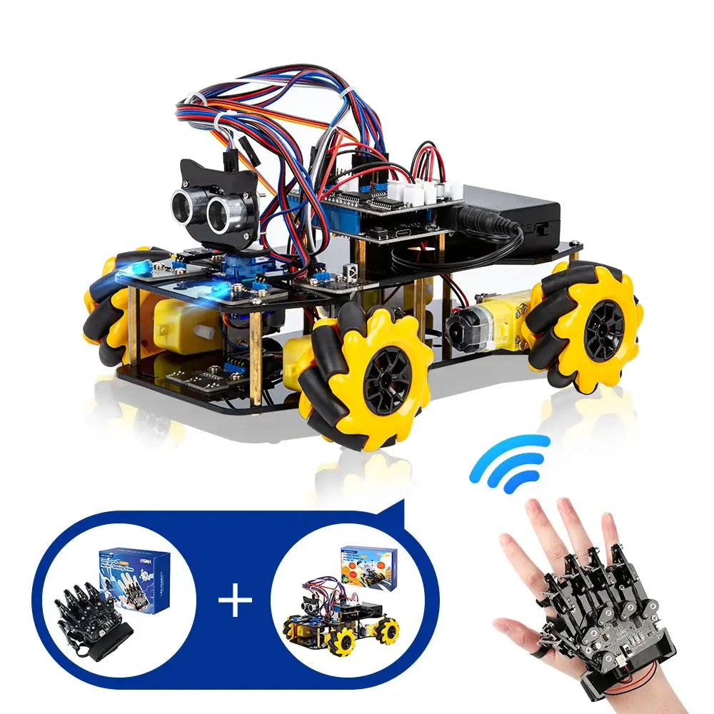 ACEBOTT Sensing Gloves Gesture Control Smart Car Motion-Sening Glove Robot Car kit for Arduino Kit - ToylandEU