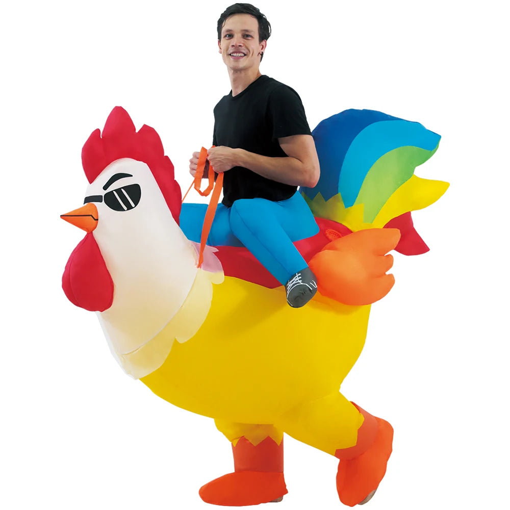 Inflatable Dinosaur Costume | Unisex Fit | Air Blown | Adult Youth Party Suit