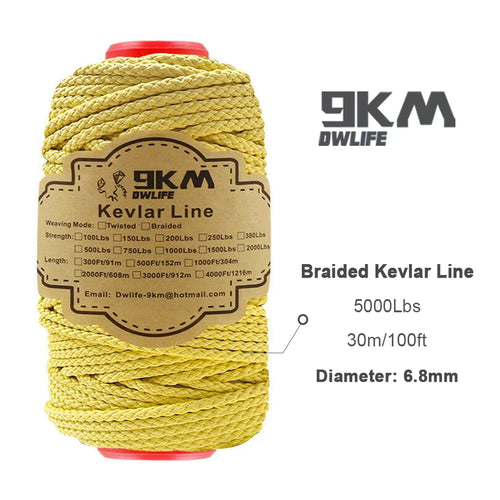 High Strength 100% DuPont Braided Kevlar Line - Versatile Outdoor Utility Rope ToylandEU.com Toyland EU