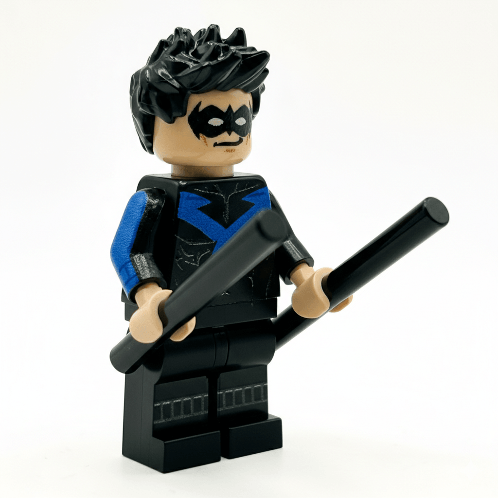 Shadow Wing Minifigure Blue Twin Batons Toylandeu™