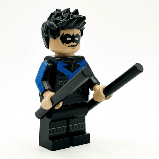 Shadow Wing Minifigure Blue Twin Batons Toylandeu™