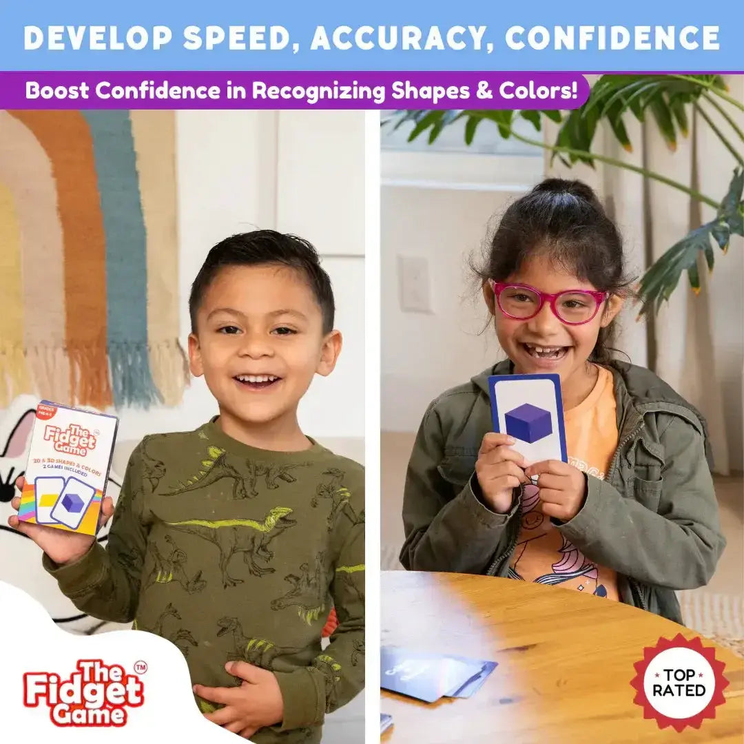 Shapes and Colors Card Pack for Kids Boosts Recognition - The Fidget Games