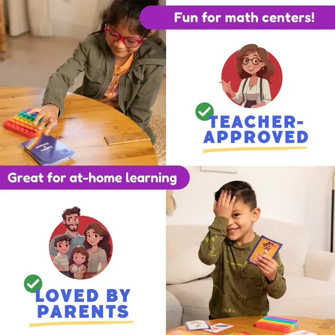 Shapes and Colors Card Pack for Kids Boosts Recognition - The Fidget Games